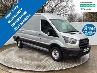 Used Ford Transit 130 HP (95 kW) 2023 Moondust silver (metallic colour)