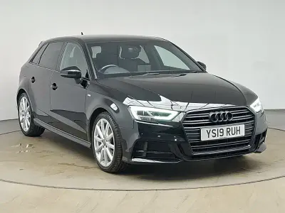 Used Audi A3 Black Edition 116 HP (85 kW) 2019 Black Sedan