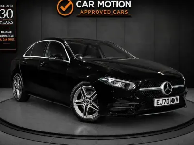 Used Mercedes A200 AMG line 150 HP (110 kW) 2021 Black Sedan