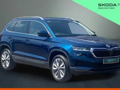 Used Skoda Karoq SE L 150 HP (110 kW) 2023 Petrol blue metallic SUV