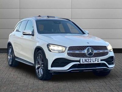 White Used 2022 Mercedes GLC300 AMG Line Premium SUV | £27,664 (A bit pricey)