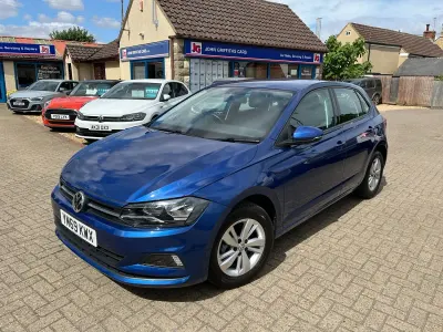 Used VW Polo SE 95 HP (69 kW) 2020 Blue Hatchback