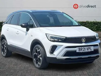 Used Vauxhall Crossland SRi 130 HP (95 kW) 2021 White SUV