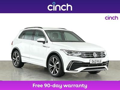 White Used 2021 VW Tiguan R-line SUV | £20,599 (Fair price)