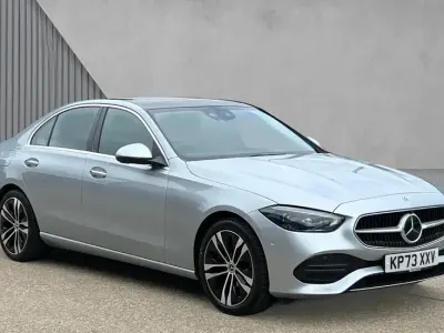 Used Mercedes C220 Exclusive Luxury 197 HP (144 kW) 2023 Hightech silver metallic