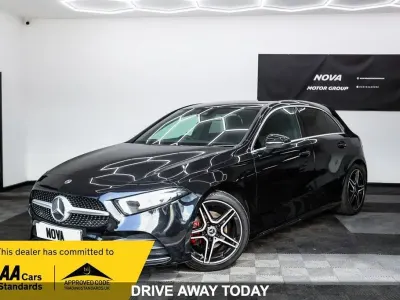 Used Mercedes A180 AMG line 116 HP (85 kW) 2019 Black Hatchback