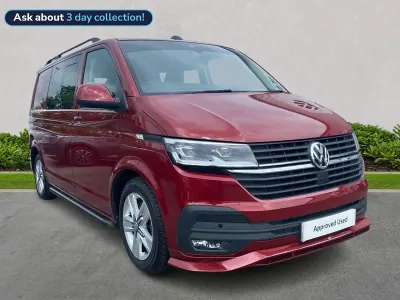 Used VW T6.1 Highline 150 HP (110 kW) 2022 Red Van
