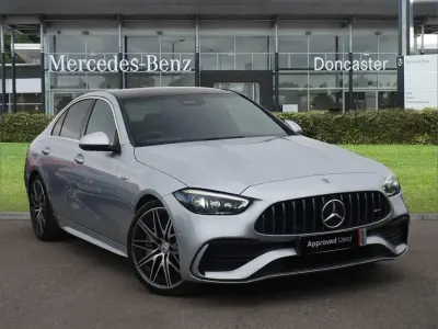 Begagnad Mercedes C43 AMG Premium Plus 401 HK (294 kW) 2023 Silver Sedan