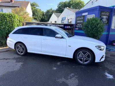 Used Mercedes E300 AMG line 2021 White Estate