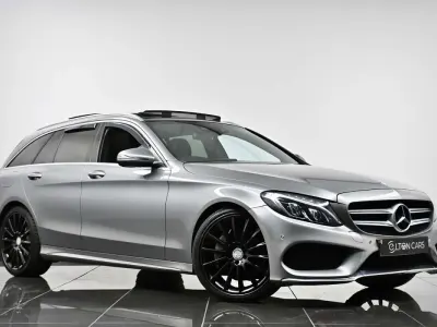 Used Mercedes C250 AMG Line Premium Plus 2015 Silver Estate