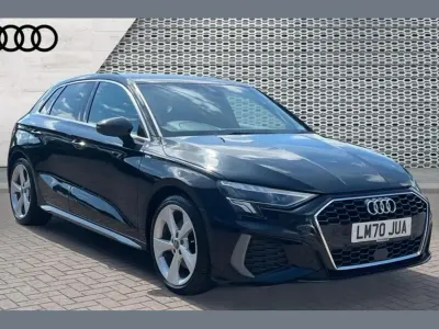 Used Audi A3 S-Line 108 HP (79 kW) 2020 Black Sedan