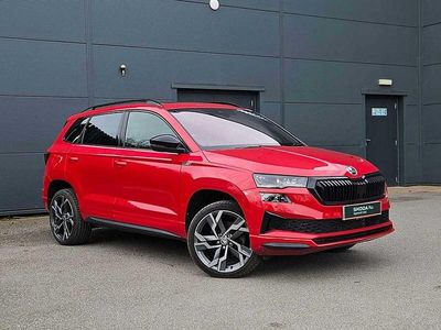 Used Skoda Karoq SportLine 110 HP (80 kW) 2024 Red SUV