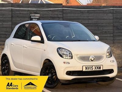 Used Smart ForFour Prime 71 HP (52 kW) 2015 White Hatchback