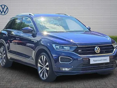 Used VW T-Roc R-line 150 HP (110 kW) 2020 Blue SUV