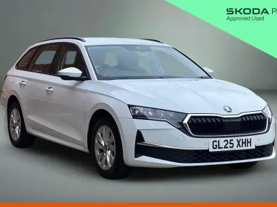 Used Skoda Octavia SE Technology 113 HP (83 kW) 2025 White Estate