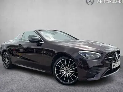 Used Mercedes E300 AMG line 265 HP (194 kW) 2022 Red Cabriolet