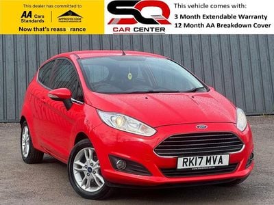 Used Ford Fiesta Zetec 82 HP (60 kW) 2017 Red Hatchback