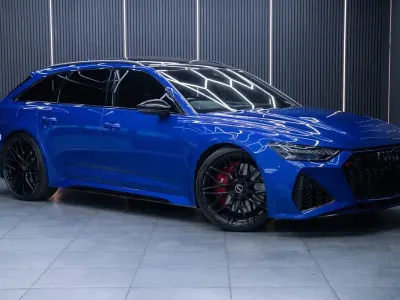 Used Audi RS6 Comfort 600 HP (441 kW) 2022 Blue Estate