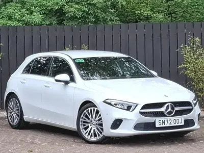 Used Mercedes A180 Executive 136 HP (100 kW) 2022 White Hatchback