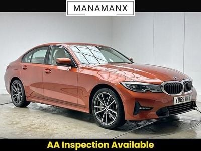 Sunset orange Used 2019 BMW 330e Sport Line Sedan | £16,480 (Good price)