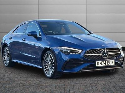 Spectral blue metallic Used 2024 Mercedes CLA250e AMG Line Premium Sedan | £26,995 (Fair price)
