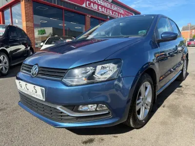 Used VW Polo Edition 90 HP (66 kW) 2017 Blue Hatchback