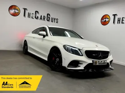 Used Mercedes C220 AMG line 2018 White Coupe