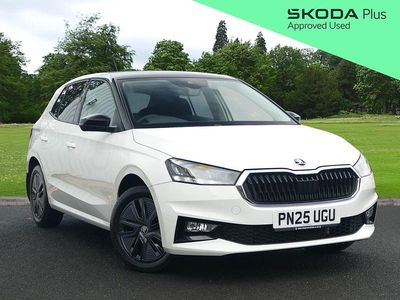 Candy white black magic pearl effect Used 2025 Skoda Fabia Design Edition Hatchback | £18,795 (Fair price)