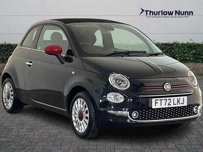 Used Fiat 500C Red 70 HP (51 kW) 2023 Black Cabriolet