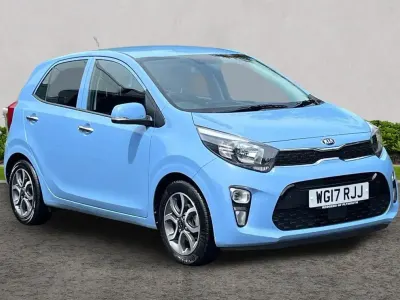Used Kia Picanto 83 HP (61 kW) 2017 Blue Hatchback