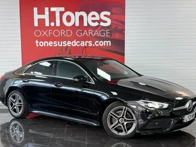 Used Mercedes CLA220 AMG line 190 HP (139 kW) 2021 Black Coupe