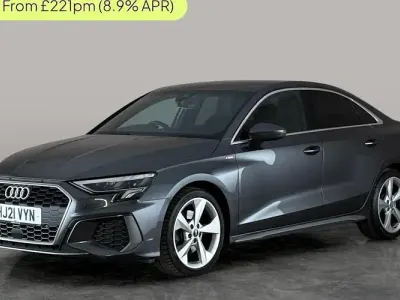 Used Audi A3 S-Line 110 HP (80 kW) 2021 Grey Sedan