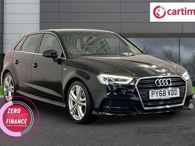 Used Audi A3 Sportback S-Line 150 HP (110 kW) 2019 Black Hatchback