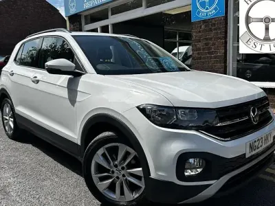 Used VW T-Cross SE 95 HP (69 kW) 2023 White SUV