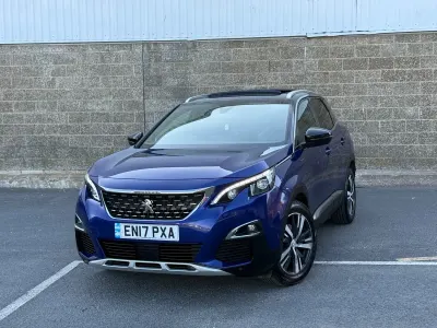 Used Peugeot 3008 GT-line 130 HP (95 kW) 2017 Blue SUV