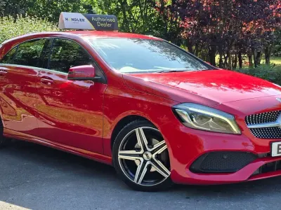 Used Mercedes A200 AMG Line Premium 134 HP (98 kW) 2016 Red Hatchback