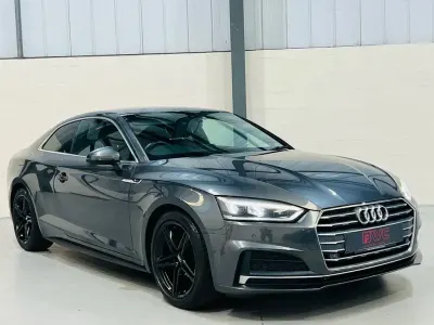 Begagnad Audi A5 S-Line 150 HK (110 kW) 2018 Grå Sportkupé