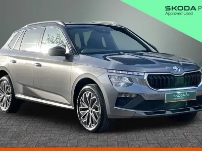 Used Skoda Kamiq Design Edition 115 HP (84 kW) 2026 Graphite grey metallic black magic pearl effect SUV