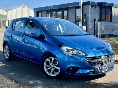 Used Vauxhall Corsa 90 HP (66 kW) 2018 Blue Hatchback