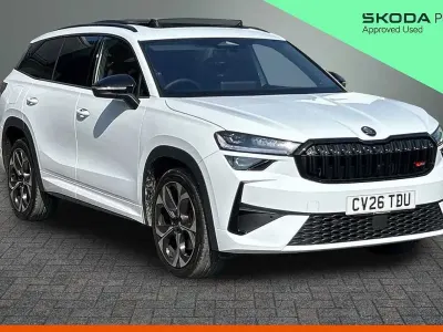 Used Skoda Kodiaq vRS 195 HP (143 kW) 2026 Moon white metallic SUV
