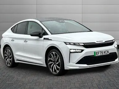 Used Skoda Enyaq iV SportLine 210 kW (286 HP) 2025 Moon white SUV