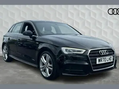 Usado Audi A3 S-Line 150 HP (110 kW) 2020 Preto Sedan