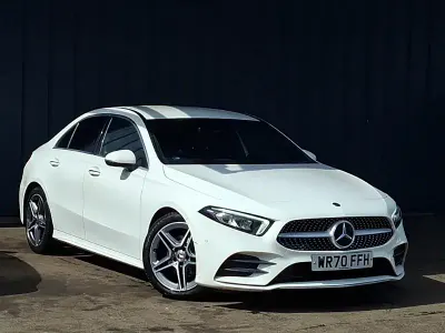 Used Mercedes A200 AMG Line Premium 150 HP (110 kW) 2020 White Sedan