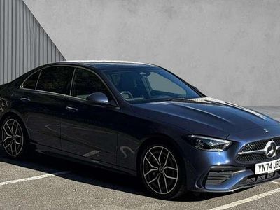 Blue Used 2024 Mercedes C200 AMG Line Premium Sedan | £32,190 (A bit pricey)