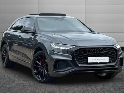 Used Audi Q8 S-Line 282 HP (207 kW) 2019 Daytona grey SUV