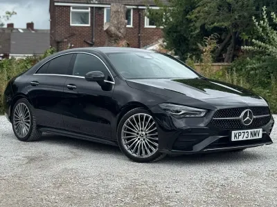 Used Mercedes CLA200 AMG Line Premium 163 HP (119 kW) 2023 Black Coupe