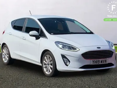 Used Ford Fiesta Titanium 2019 White Hatchback