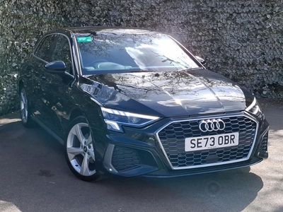 Used Audi A3 S-Line 150 HP (110 kW) 2023 Black Sedan