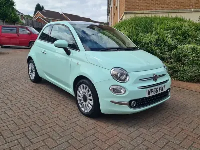 Used Fiat 500 Lounge 69 HP (50 kW) 2016 Green Hatchback