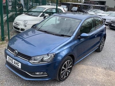 Used VW Polo SE 60 HP (44 kW) 2015 Blue Hatchback